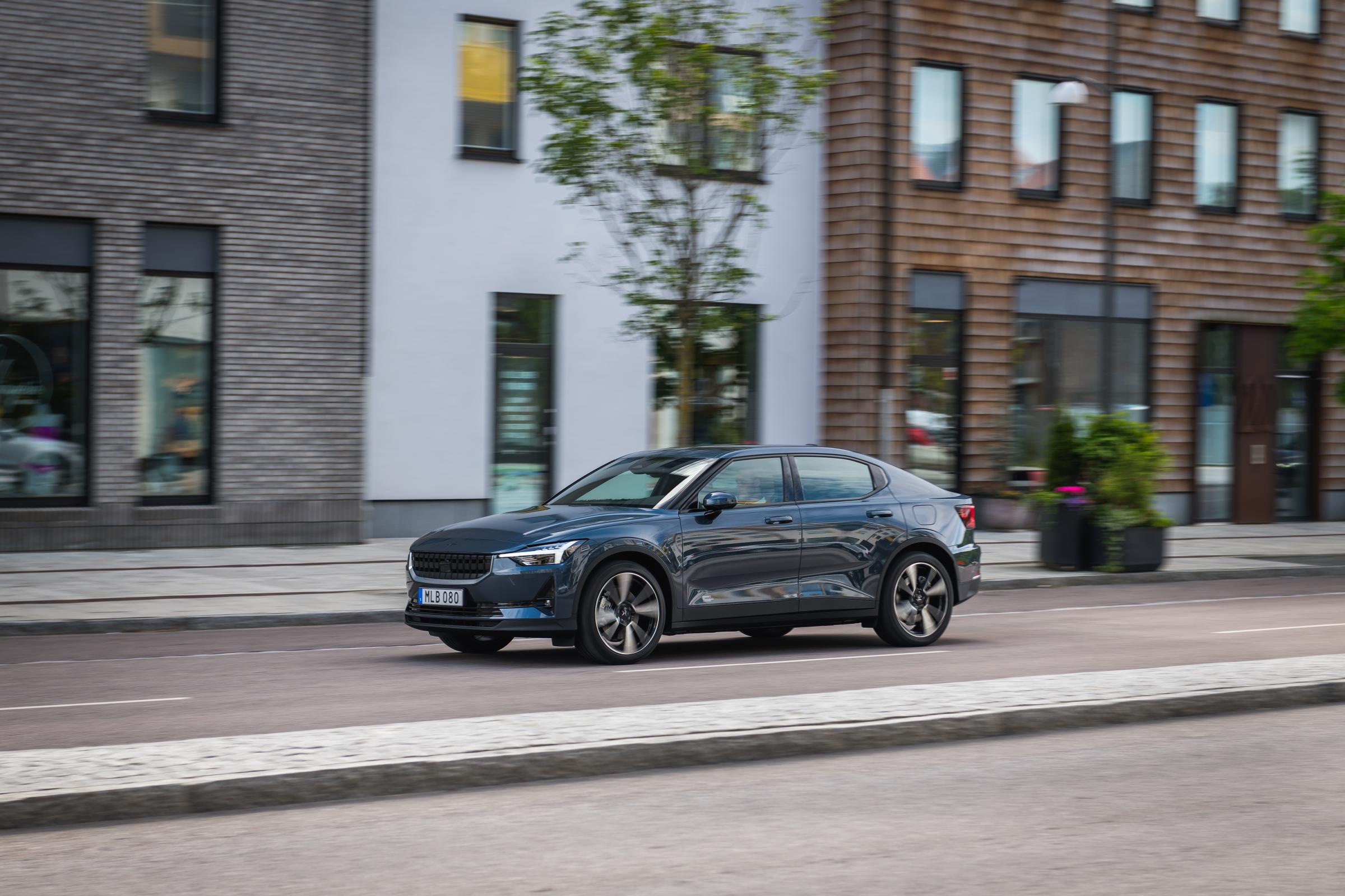 Polestar 2 driving