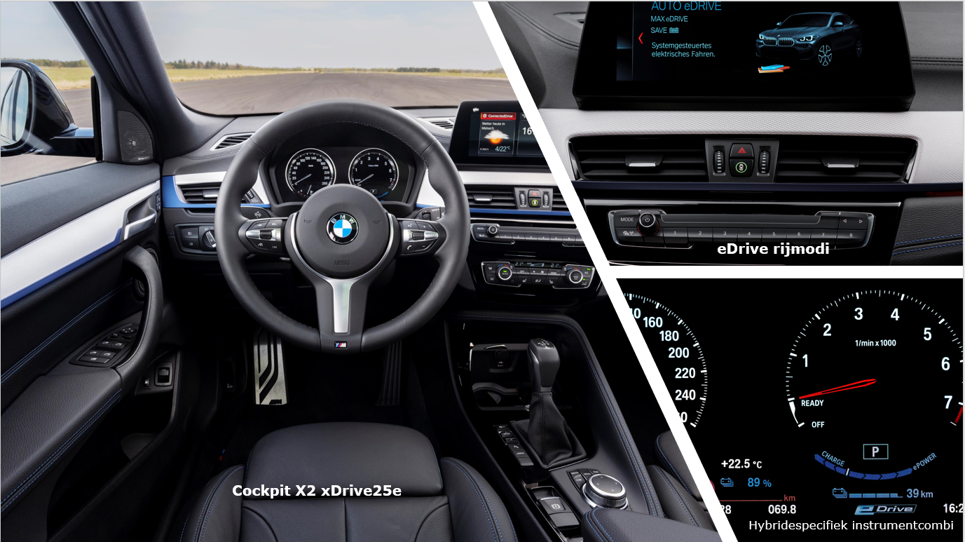 BMW X2 xDrive25e inside