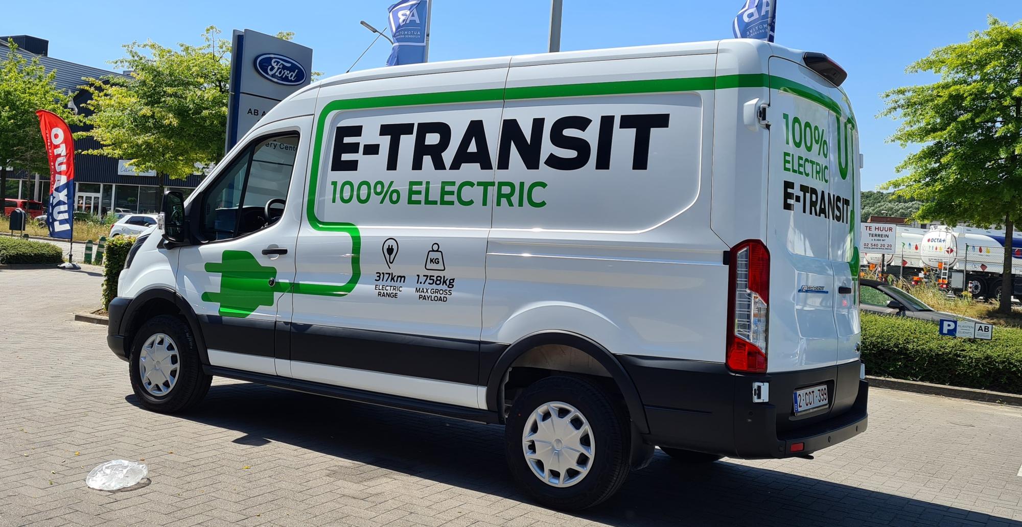 Testverslag Drivolution Ford E-Transit, rear view